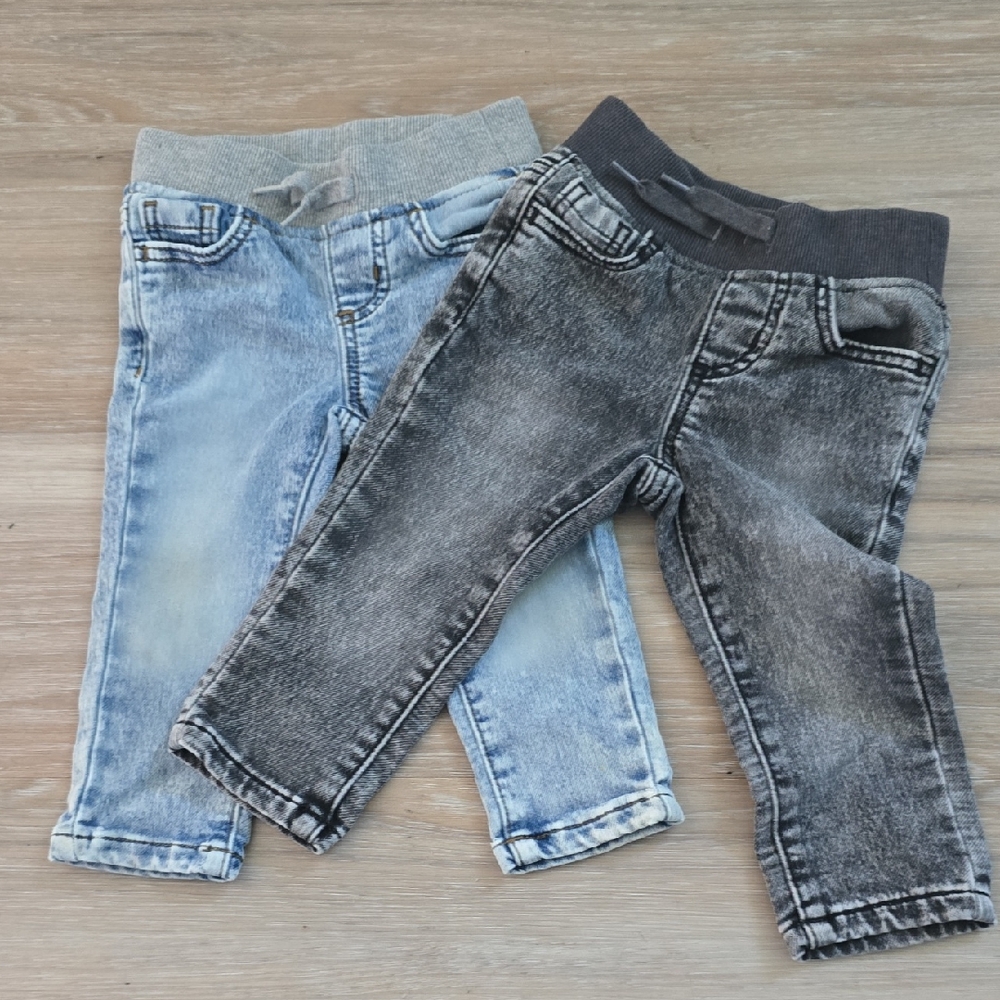 Cat & Jack Casual Blue and Black Skinny Jeans